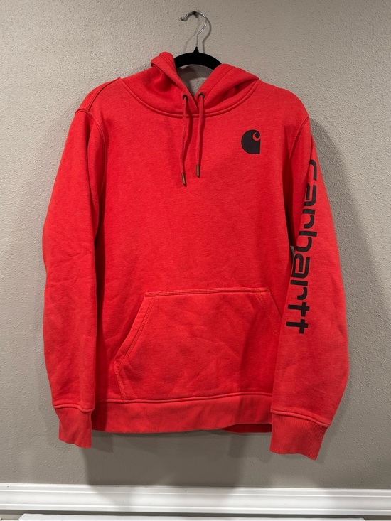 Carhartt Tops - Carhartt Red Hoodie Sweatshirt